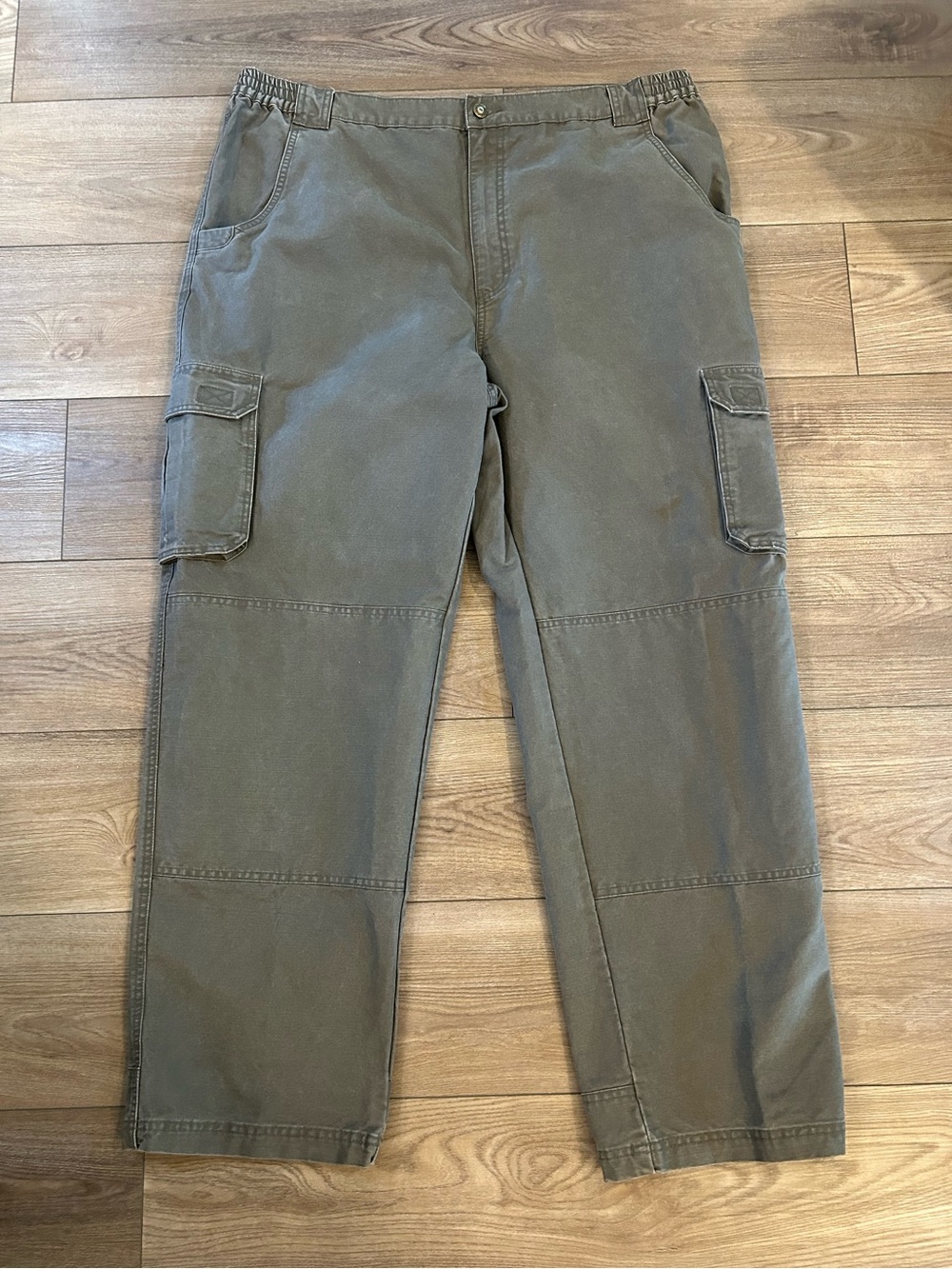 Cabela’s Trail Hiker Cargo Pants Olive Gray Men’s 42x32 Cotton